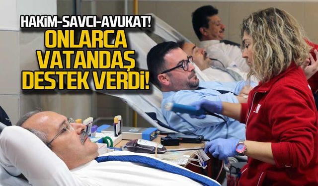 Zonguldak'ta hakim, savcı ve avukatlar kan verdi!