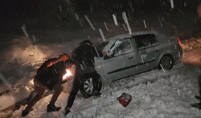 Karabük'te Otomobil kanala düştü!