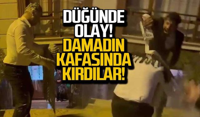 Düğünde olay! Damadın kafasında yumurta kırdılar!