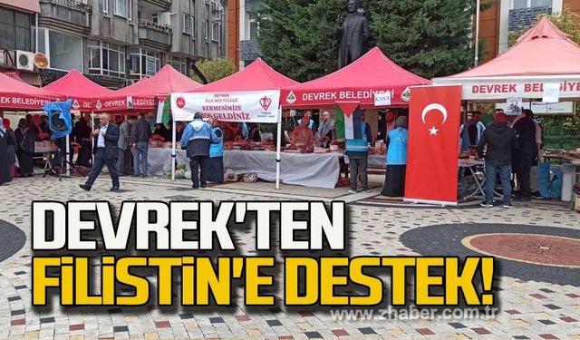 Devrek'ten Filistin'e destek!