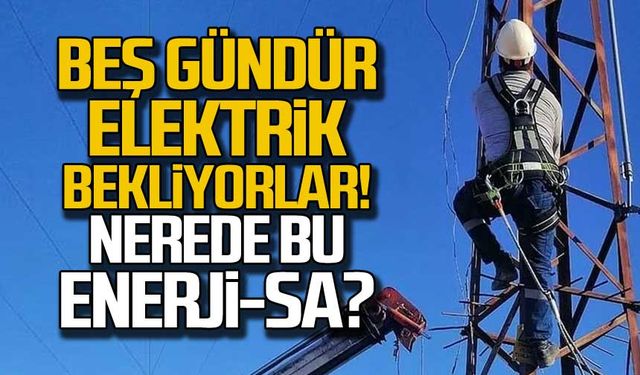 Zonguldak'ta beş gündür elektrik bekliyorlar!