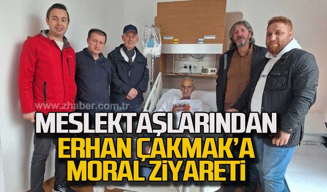 Meslektaşlarından Erhan Çakmak’a moral ziyareti