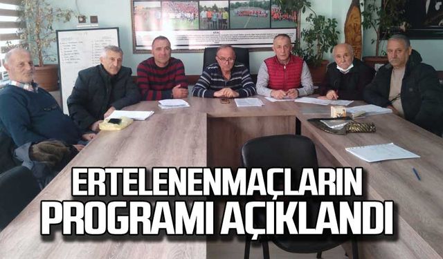 Ertelenen maçların programı açıklandı!