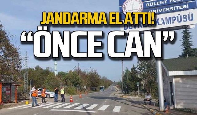 Jadnarma yaya geçidine el attı! "Önce can"