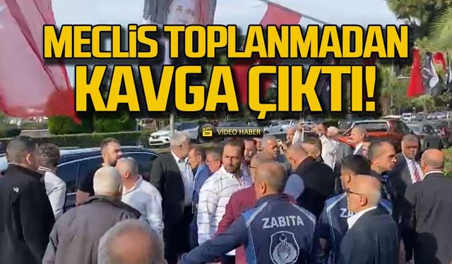 Kdz. Ereğli'de meclis toplantısı öncesi kavga