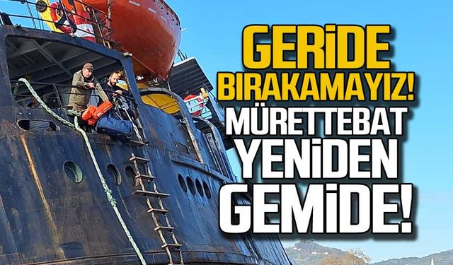 Dehşeti yaşadılar! Mürettebat batan gemiye geri döndü!