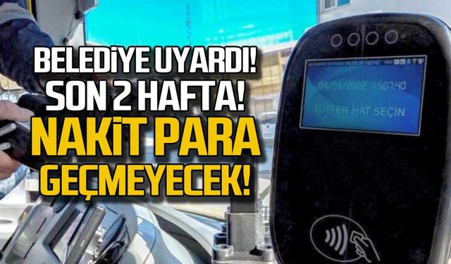 Belediye uyardı... Nakit para geçmeyecek!