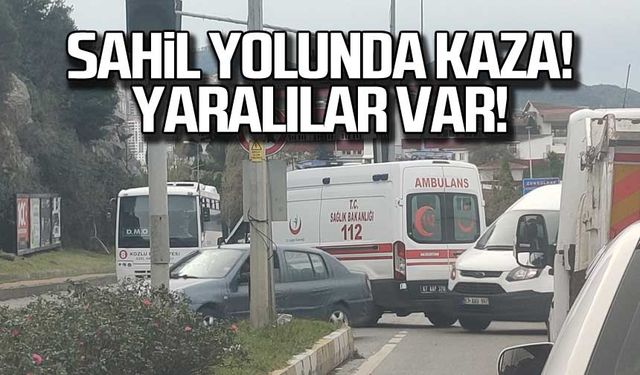 Zonguldak Kozlu yolunda kaza! Yaralılar var!