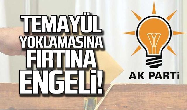 Ak Parti' temayül yoklaması ertelendi!