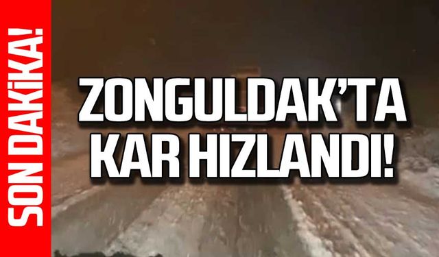 Zonguldak, Bartın, Karabük ve Kastamonu'da kar yağışı başladı!