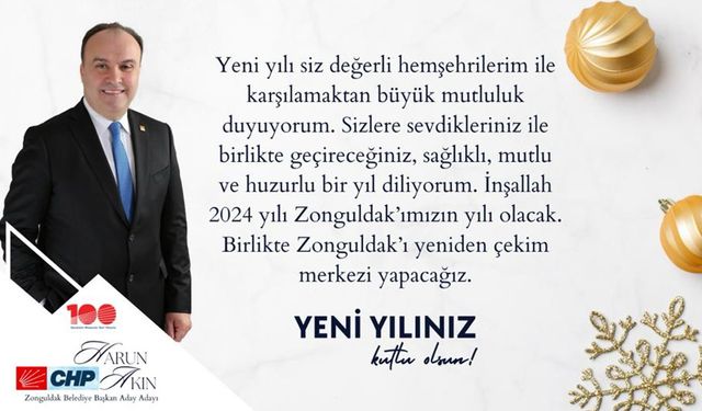 Harun Akın'dan 2024 yeni yıl mesajı