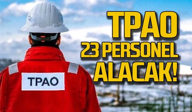 TPAO 23 personel alacak!