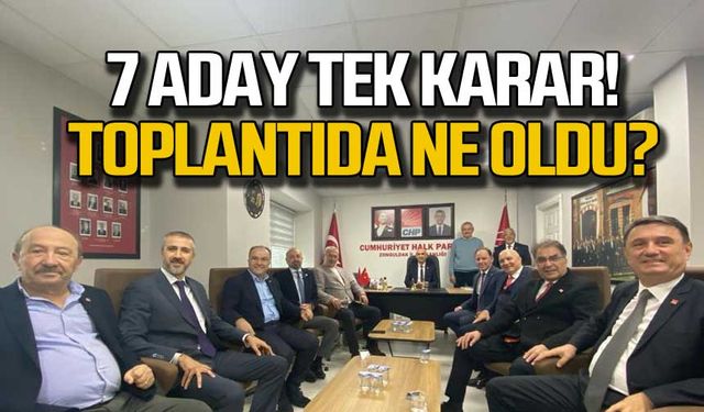 7 aday tek karar! Toplantıda ne konuşuldu?