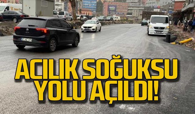 Zonguldak Acılık-Soğuksu yolu açıldı!