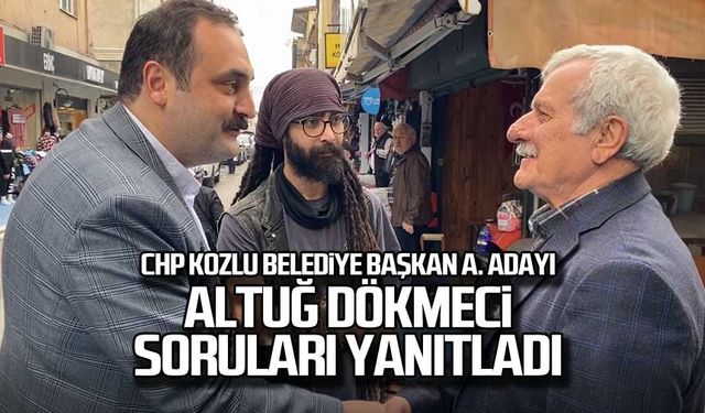 Kozlu Belediye Başkan Aday Adayı Altuğ Dökmeci soruları yanıtlıyor