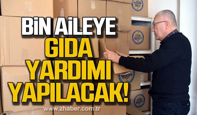 Kdz. Ereğli Belediyesi'nden bin aileye gıda yardımı!