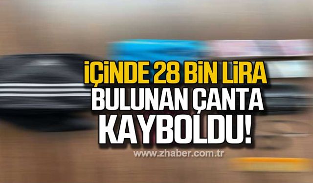 Zonguldak Ereğli’de para dolu kayıp çanta bulundu