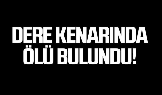 Bartın'da bir vatandaşın cesedi dere kenarında bulundu!