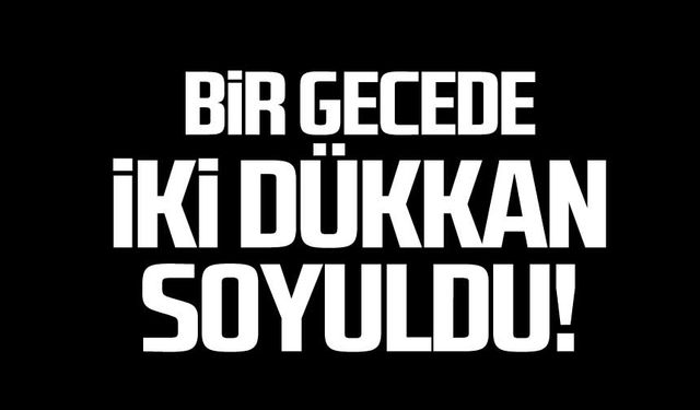 Alaplı'da bir gece iki dükkan soyuldu!