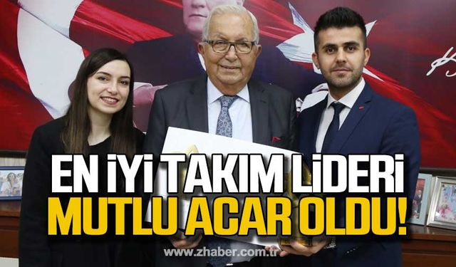 “En İyi Takım Lideri” Mutlu Acar oldu!