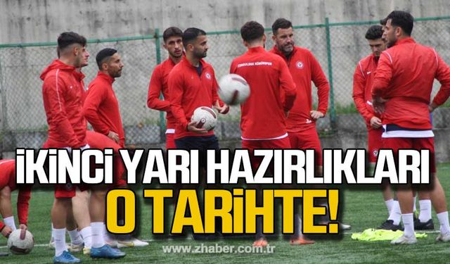 İkinci yarı hazırlıkları o tarihte!