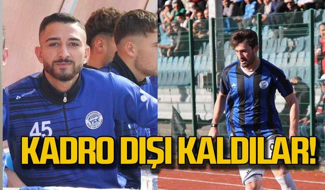 Kadro dışı kaldılar!