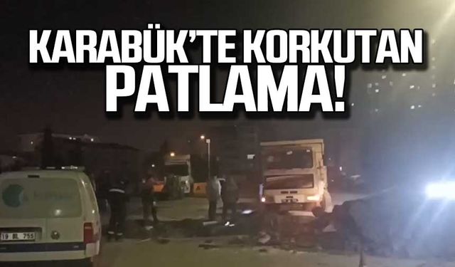 Karabük'te korkutan patlama!