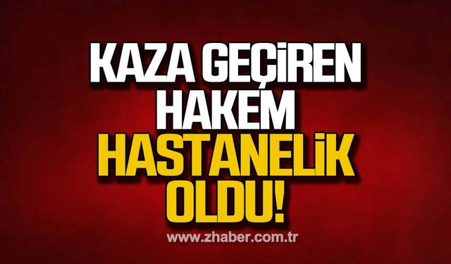 Kaza geçiren hakem hastanelik oldu!