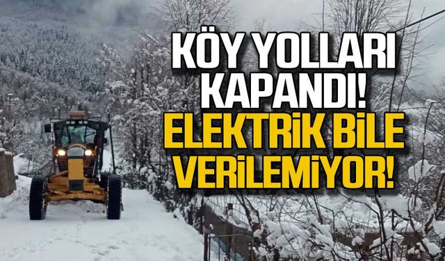 Köy yolları kapandı! Elektrik bile verilemiyor!