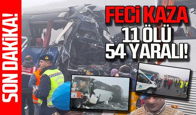 Kuzey Marmara Otoyolu'nda feci kaza! 11 ölü 57 yaralı