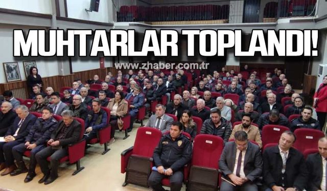 Devrek'te Muhtarlar Toplantısı yapıldı!