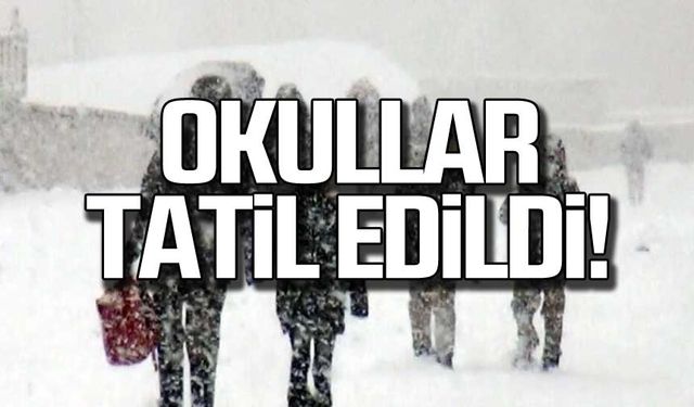 Karabük'te okullar tatil edildi!