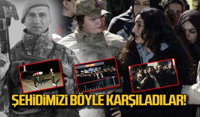 Şehit İsmail Yazıcı'yı böyle karşıladılar!