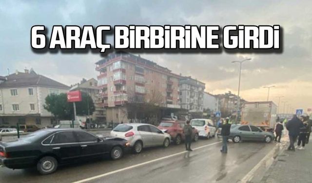 Bartın'da 6 araç birbirine girdi!