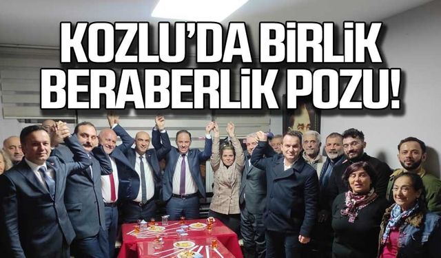 Kozlu'da birlik beraberlik pozu!