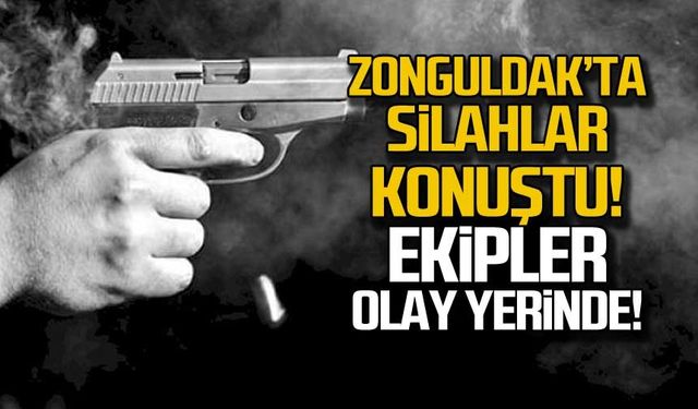 Zonguldak'ta silahlar konuştu ekipler olay yerinde!