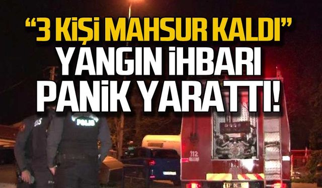 "3 kişi mahsur kaldı" Bahçelievler'de yangın ihbarı!