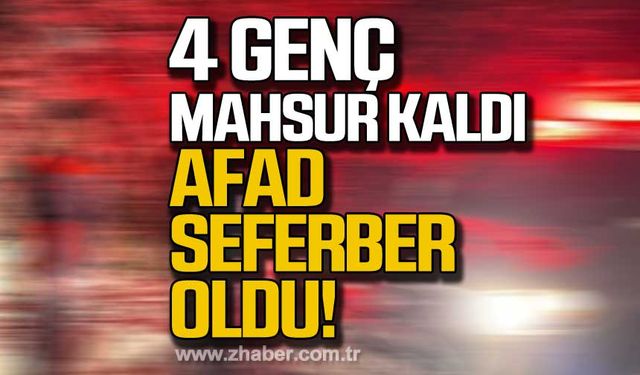 Zonguldak'ta kaybolan 4 genci AFAD kurtardı!