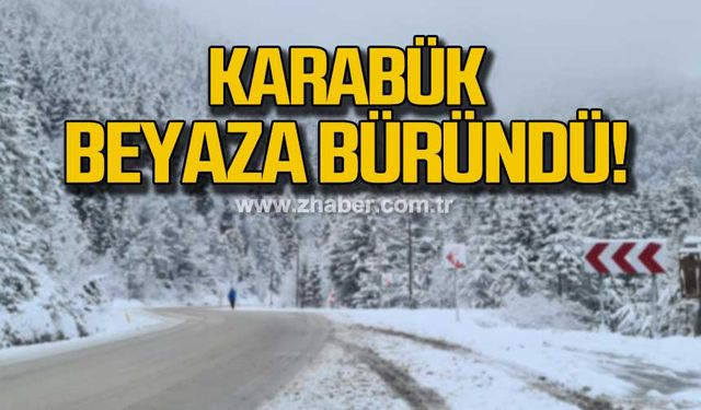 Karabük'te kar yağışı etkili oluyor!