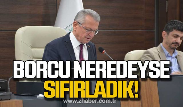 Kantarcı "Borcu neredeyse sıfırladık"