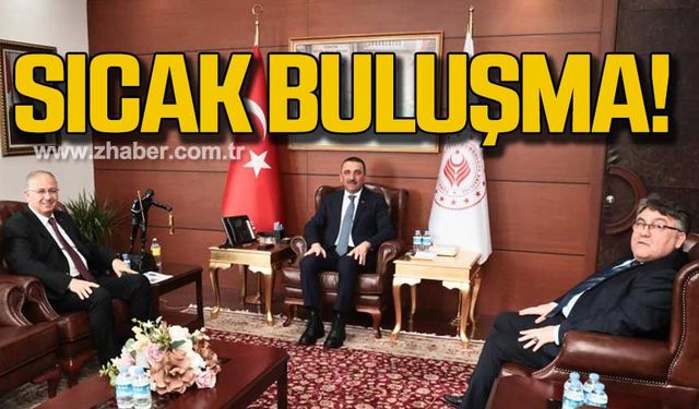 Rektörler İsmail Hakkı Özölçer Nuh Zafer Cantürk Vali Hacıbektaşoğlu ile buluştu!