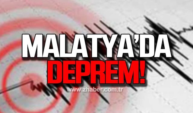 Malatya'da 4.4 büyüklüğünde deprem!