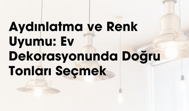 Ev Dekorasyonunda Doğru Tonları Seçmek