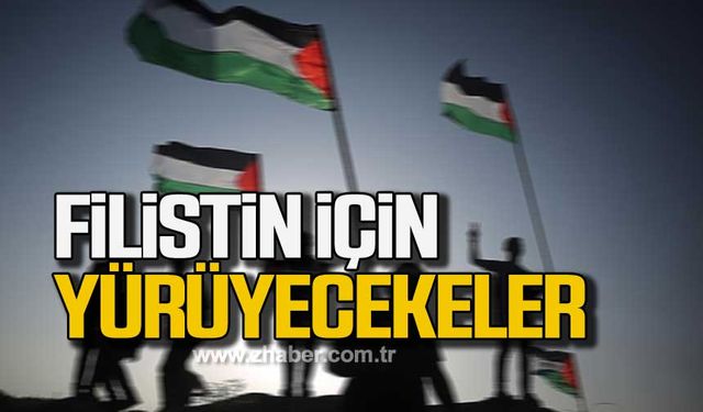 Zonguldak'ta Filistin için yürüyecekler