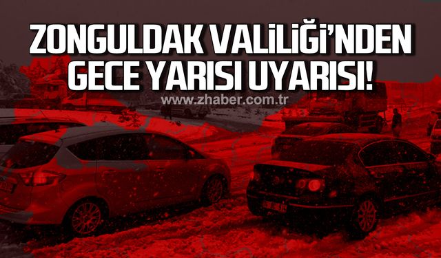 Zonguldak Valiliği'nden gece yarısı uyarısı! Sarı alarm!