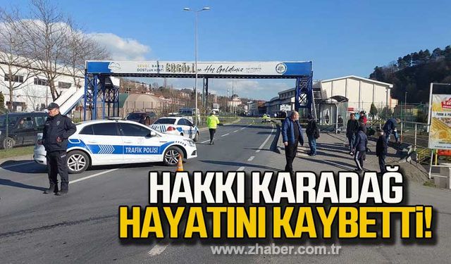 Zonguldak'ta yaya üst geçidi kullanmayınca canından oldu!