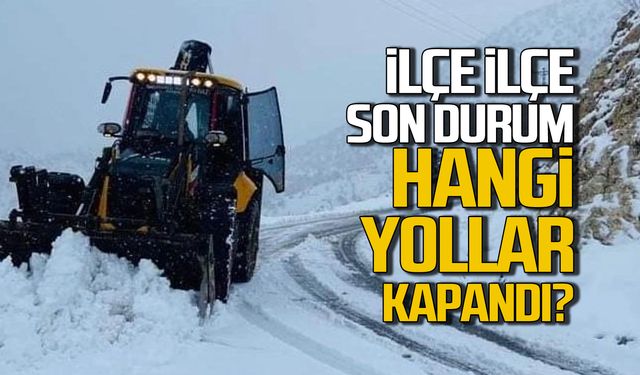 İlçe ilçe son durum! Zonguldak'ta hangi yollar kapandı?