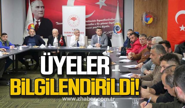 Kdz. Ereğli'de üyeler bilgilendirildi!