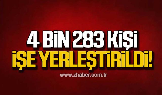 Karabük’te 4 bin 283 kişi işe yerleştirildi!