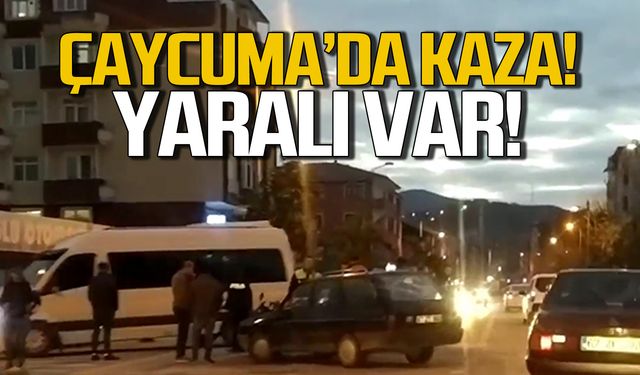 Çaycuma'da kaza! Motosiklet sürücüsü yaralandı!